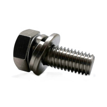 A4-80 / A2-70 Stainless Steel SS304 Hex head SEMS screws with washer